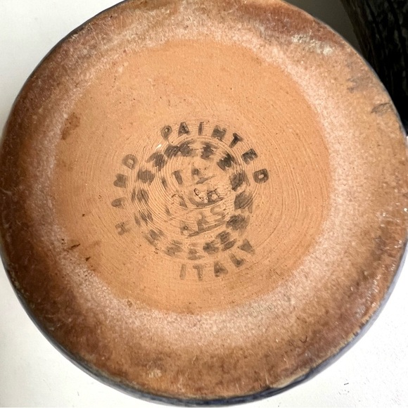 ITALICA ARS 2-piece Vintage MID CENTURY MODIGLIANI POTTERY 8.5” Peasant Women - Picture 13 of 13